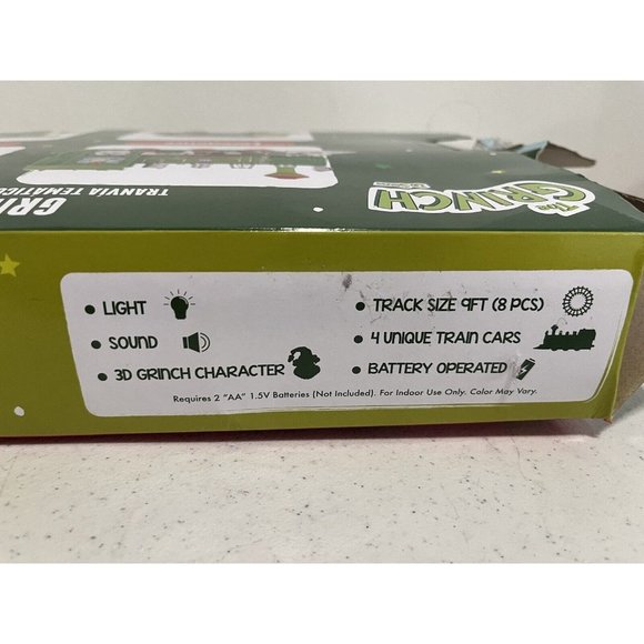 Dr. Seuss The Grinch Christmas Holiday Express Train Play Set 12pc Damaged Box - Picture 9 of 11